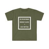"Workout gloves?"- Men's Fitted T-shirt