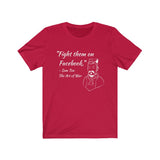 "Sun Tzu : Facebook"- Unisex Jersey Short Sleeve Tee