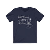 "Sun Tzu : Facebook"- Unisex Jersey Short Sleeve Tee