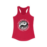 "Yin Yang of the Peaceful Fighter" - Women's Raceback Tank Top