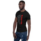 "Panther Warrior Red"- Short-Sleeve Unisex T-Shirt